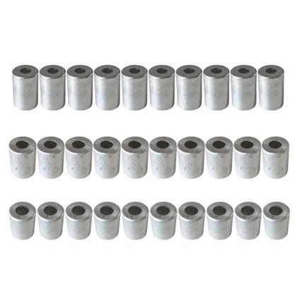 Imagem de Kit Caneca Emenda E Salva Vida 6 8 10mm Alumínio 60 Unidades