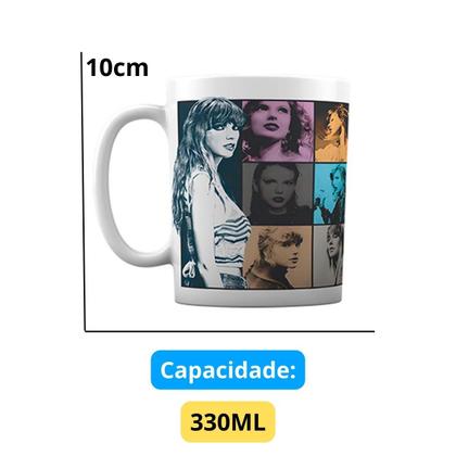 Imagem de Kit Caneca Porcelana + Garrafa Squeeze da Taylor Swift