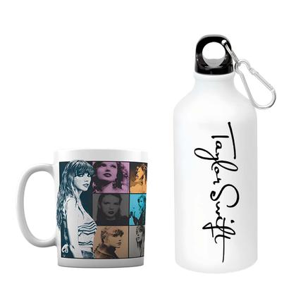 Imagem de Kit Caneca Porcelana + Garrafa Squeeze da Taylor Swift