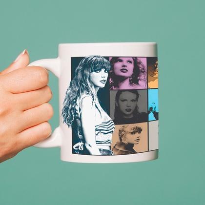 Imagem de Kit Caneca Porcelana + Garrafa Squeeze da Taylor Swift