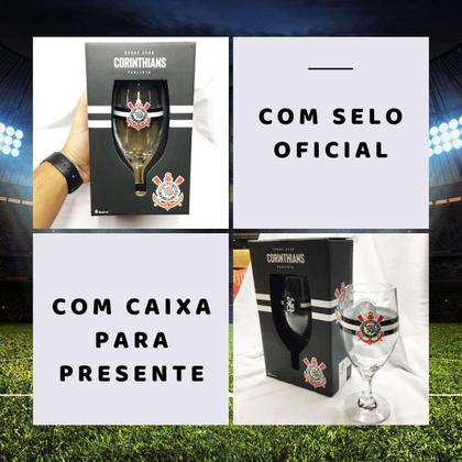 Imagem de Kit Caneca Porcelana Preto 300Ml Tu És Orgulho + Taça