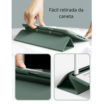 Imagem de Kit Caneta C/ Palm Rejection + Capa p iPad 6 ª ger 9.7" Protetora com Espaço para caneta Anti Impacto Proteção Total Capinha Smart Case Robusta