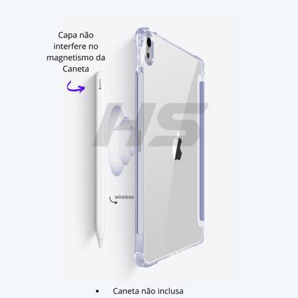 Imagem de Kit Caneta C Palm Rejection + Capa p iPad Air 5 / 4 ª geração 10.9" Protetora c Espaço p caneta Anti Impacto Proteção Total Capinha Smart Case Robusta