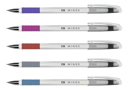 Imagem de Kit Caneta colorida Esferográfica Cis Minus 5 Unidades Macia