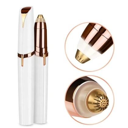 Imagem de Kit Caneta Depiladora Sobrancelha + Batom Depilador Facial L Cor Branco