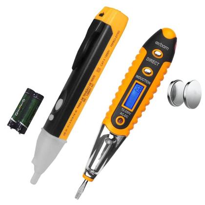 Imagem de Kit Caneta Detectora de Tensão + Chave de Teste Digital de Corrente 12V a 250V Voltagem