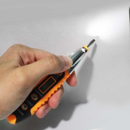 Imagem de Kit Caneta Detectora de Tensão + Chave de Teste Digital de Corrente 12V a 250V Voltagem