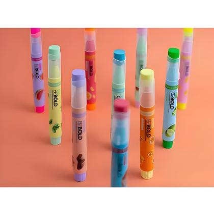 Kit Caneta Marca Texto Newpen Be Bold Frutas com Aroma C/10 Imagem de Kit Caneta Marca Texto Newpen Be Bold Frutas com Aroma C/10