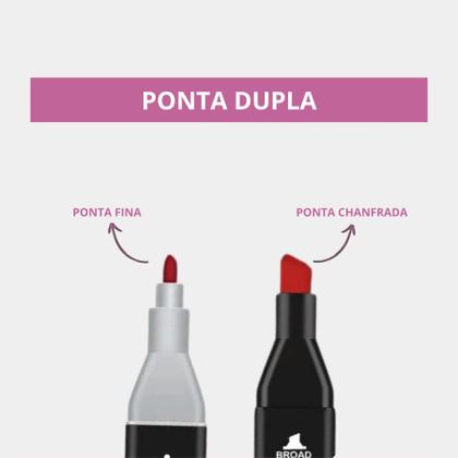 Imagem de Kit Canetas Marcador Touch 60 Cores Ponta Dupla Para Colorir