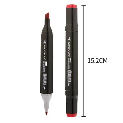 Imagem de Kit Canetinha 120 Cores Ponta Dupla Colorida Touch Marcador Permanente Para Colorir Deenho Lettering