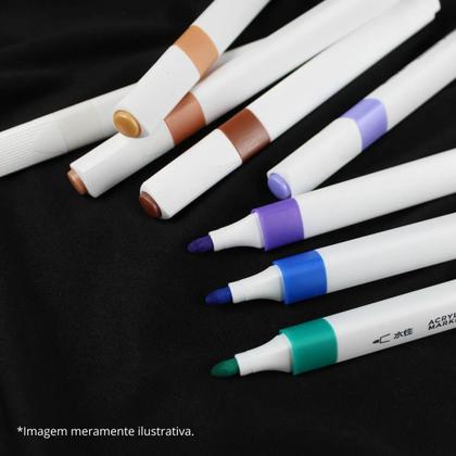 Imagem de Kit Canetinha 18 Cores Marcador De Tinta RUI
