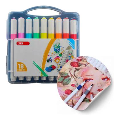 Imagem de Kit Canetinha 18 Cores Marcador De Tinta RUI