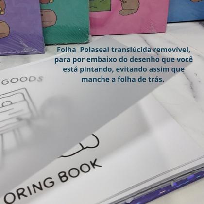 Imagem de Kit Canetinha 36 Cores Touch Ponta Dupla com Livro de Colorir Capa Dura Verde