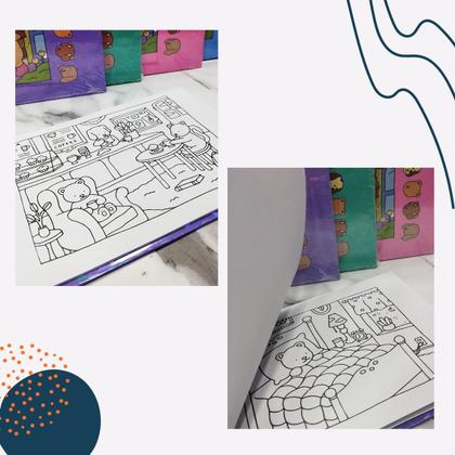 Imagem de Kit Canetinha 36 Cores Touch Ponta Dupla com Livro de Colorir Capa Dura Verde