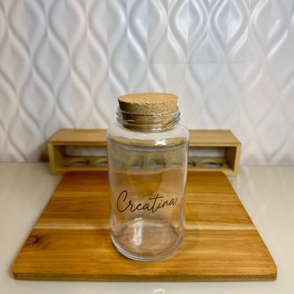 Imagem de Kit Cantinho do Café - 3 Potes de Vidro com Tampa de Cortiça + Adesivos- Armazenamento - Cozinha