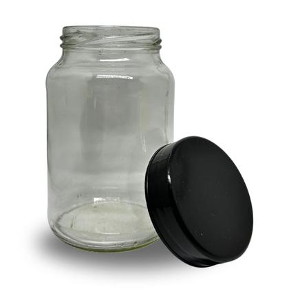 Imagem de Kit Cantinho do Café 3 Potes Vidro 600 ML Com Caneta p/ escrever:  Café, Açúcar, Biscoito, Chocolate