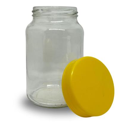 Imagem de Kit Cantinho do Café 3 Potes Vidro 600 ML Com Caneta p/ escrever:  Café, Açúcar, Biscoito, Chocolate