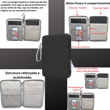 Imagem de Kit Capa Bolsa Com Teclado E Mouse Para Mi Pad 7/7 Pro