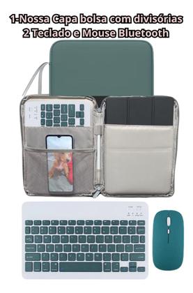 Imagem de Kit Capa Bolsa Com Teclado E Mouse Para Mi Pad 7/7 Pro