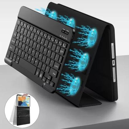 Imagem de Kit Capa C/Teclado Bluetooth Para Samsung Tab A8 10,5 Pol