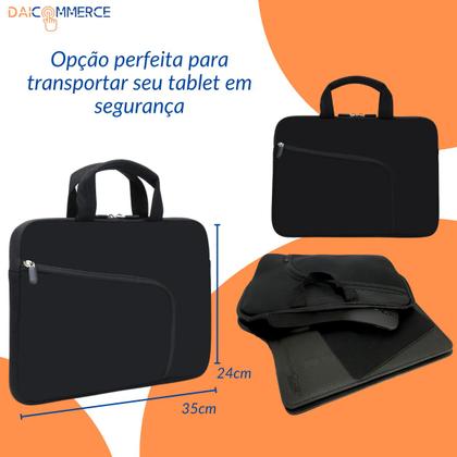 Imagem de Kit Capa C/ Teclado + Mouse Luva P/tablet Galaxy Tab S6 Lite