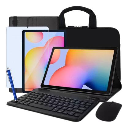 Imagem de Kit Capa C/ Teclado + Mouse Luva P/tablet Galaxy Tab S6 Lite