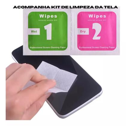 Imagem de Kit Capa Capinha Anti-Impacto Premium Transparente + Película de Cerâmica 9D para Motorola Moto Edge 40 Neo