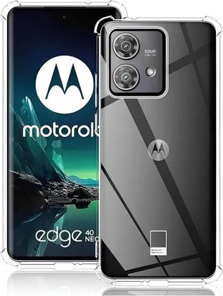 Imagem de Kit Capa Capinha AntiImpacto Premium Transparente e Película de Cerâmica 9D para Motorola Moto Edge 40 Neo