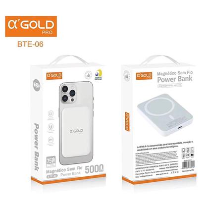 Imagem de Kit Capa Capinha + Carregador Powerbank Indução Compatível com iPhone 11, 12, 13, 14, 15, Pro Max e Plus