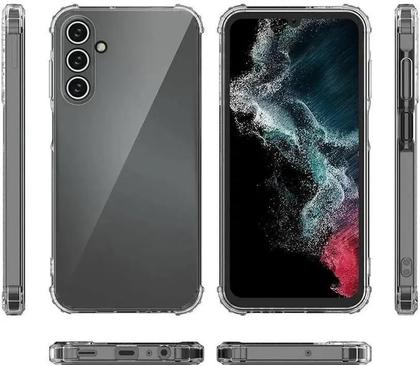 Imagem de Kit Capa Capinha Para Samsung Galaxy A15 4g 5g Case Air Anti Impacto Transparente e Película De Vidro Temperado 3d Full Cover