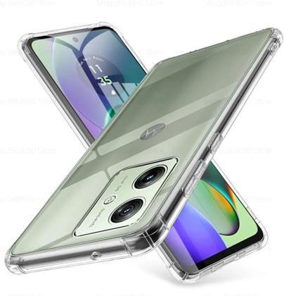 Imagem de Kit Capa Capinha  Película 3D para Moto G54  AntiImpacto  Transparente  Proteção Total  Case Air Anti Impacto Transparente  Película De Vidro