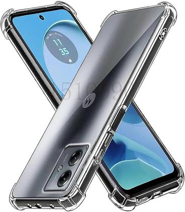 Imagem de Kit Capa Capinha Transparente Anti Shock + Película 3D de Vidro Para Motorola Moto G64