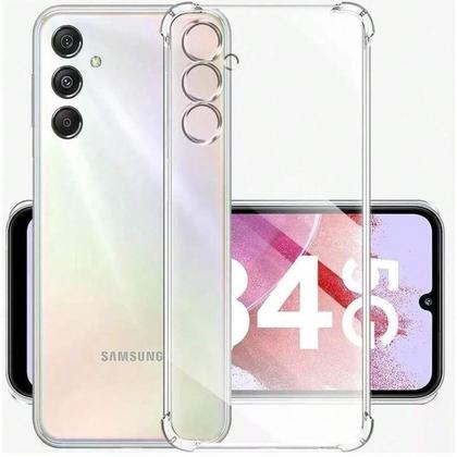 Imagem de Kit Capa Capinha Transparente + Capa Carteira Preta Para Samsung Galaxy M34 5G