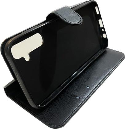 Imagem de Kit Capa Carteira Compatível c/ Samsung A24 + Película 3D