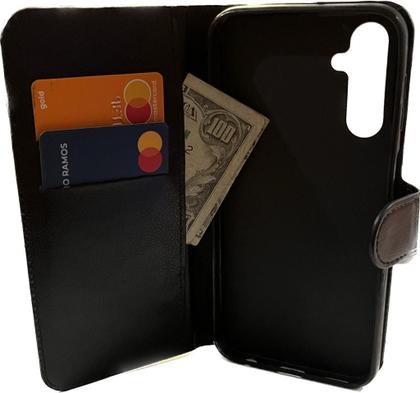 Imagem de Kit Capa Carteira Compatível c/ Samsung A24 + Película 3D