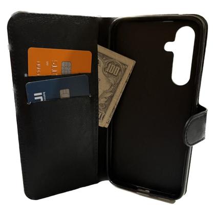 Imagem de Kit Capa Carteira Compatível c/ Samsung A34 + Película 3D