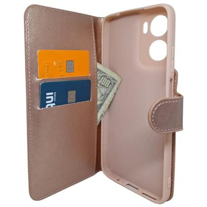 Imagem de Kit Capa Carteira Compatível Com Motorola G05 + Película 3D