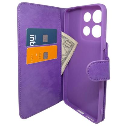 Imagem de Kit Capa Carteira Compatível Com Motorola G15 + Película 3D