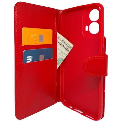 Imagem de Kit Capa Carteira Compatível Com Motorola G34 + Película 3D