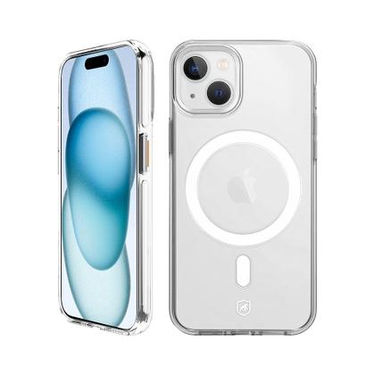 Imagem de Kit Capa case capinha MagSafe Crystal Armor e Pelicula Defender Pro Privacidade para iPhone 15 - Gshield