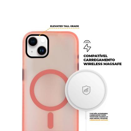 Imagem de Kit Capa case capinha Magsafe Pro Rosa e Película Defender Pro Privacidade para iPhone 15 - Gshield