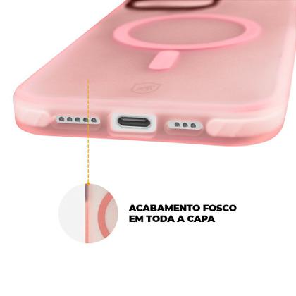 Imagem de Kit Capa case capinha Magsafe Pro Rosa e Película Defender Pro Privacidade para iPhone 15 - Gshield