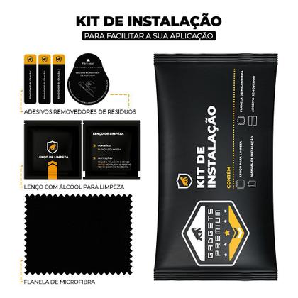 Imagem de Kit Capa case capinha Silicon Veloz e Película Hydrogel HD para Motorola Moto Edge 50 Pro - Gshield