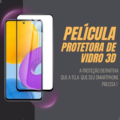 Imagem de Kit Capa Case Compatível Capinha Para Motorola Moto G75 Anti Impacto Reforçada Silicone Transparente Flexível e Pelicula De Vidro Temperado 3D 9H