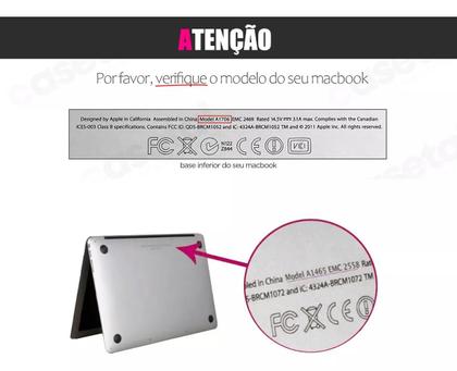 Imagem de Kit Capa Case Compativel Com Macbook NEW AIR 15.3 A2941 A3114 A3241 Com Chip M2 M3 M4 com Capa Neoprene e Pelicula de Teclado