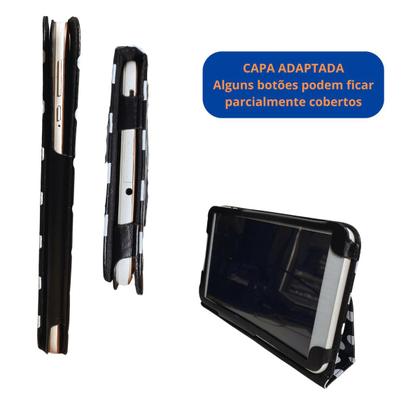 Imagem de Kit Capa Case Suporte de Bolinha p/ Galaxy Tab A 8 Polegadas c/ Película