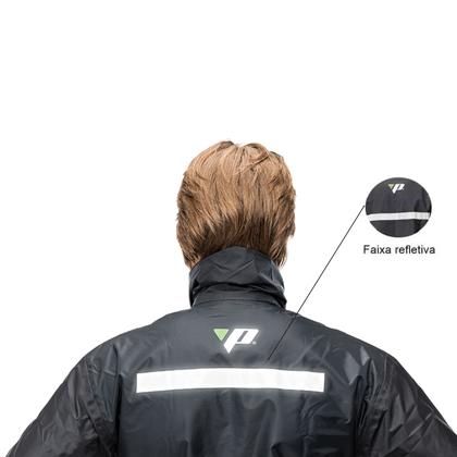 Imagem de Kit Capa Chuva Conjunto Motoqueiro Nylon Impermeável G1 ao G5