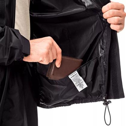 Imagem de Kit Capa Chuva Motoqueiro Conjunto Nylon Capuz Impermeável