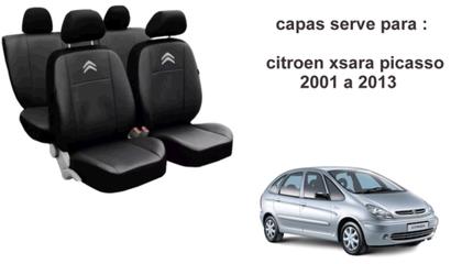 Imagem de Kit Capa Citroen Xsara Picasso 2001 a 2024 + Chaveiro + Capa de Volante Durável e Confortável