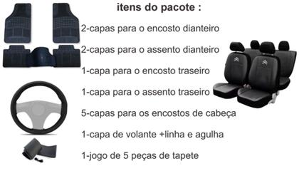 Imagem de Kit Capa Citroen Xsara Picasso 2001 a 2024 + Tapete + Capa de Volante Premium